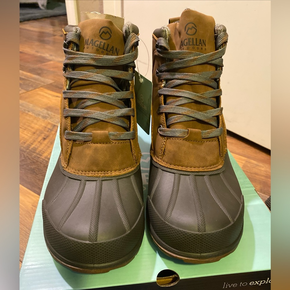 Magellan Men's Brown and Gray Boots - Picture 2 of 6